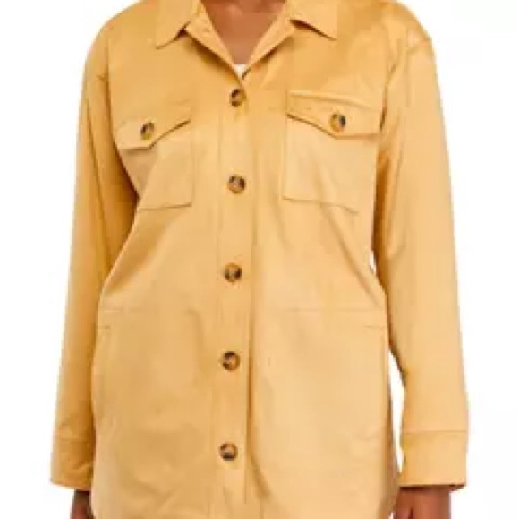 Wonderly Women's Tan Button-Up Jacket - Picture 1 of 5